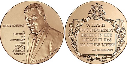 2003 Jackie Robinson Congressional Gold Medal / wikimedia