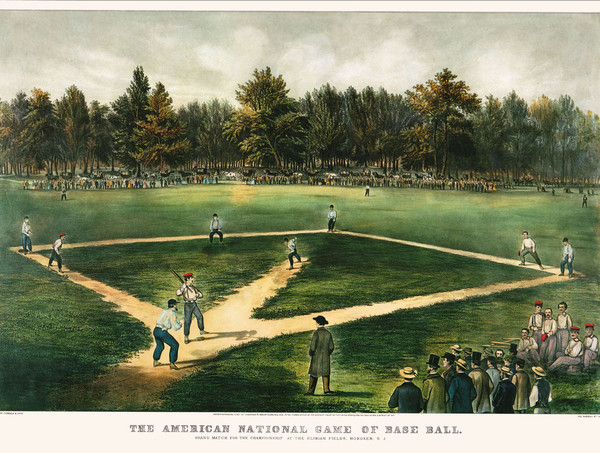                                                                 19세기 야구 모습