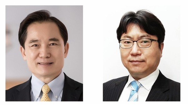 박영철 교수(왼쪽)와 권병인 조직위원장.