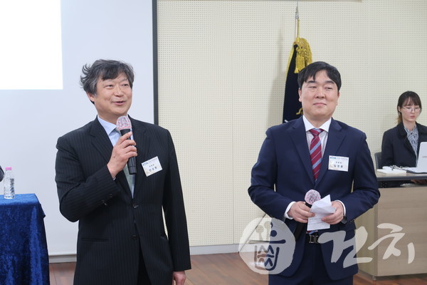35대 전성원 회장 당선자(왼쪽)와 김영훈 부회장 당선자.