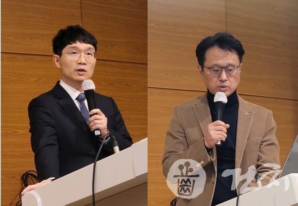 (왼쪽부터) 안정섭·김창성 교수